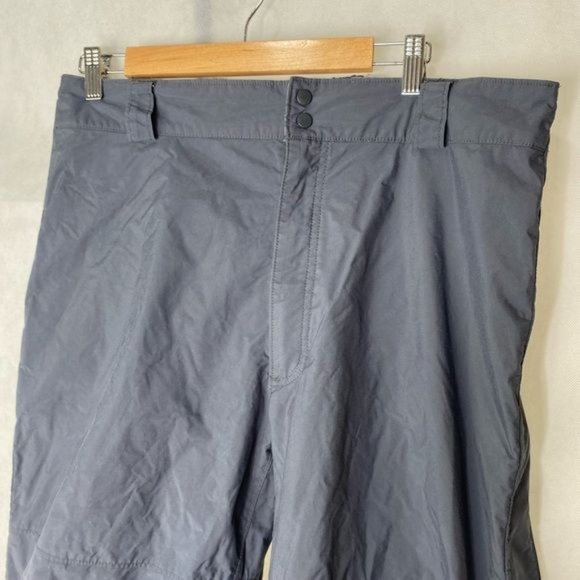 Columbia men’s ski snow pants easy on off gray blue size large Omni shield - Picture 10 of 16